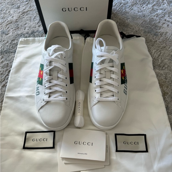 🔥ACE GUCCI BAND SNEAKERS 🔥 LOW TOP AUTHENTIC - Picture 6 of 7